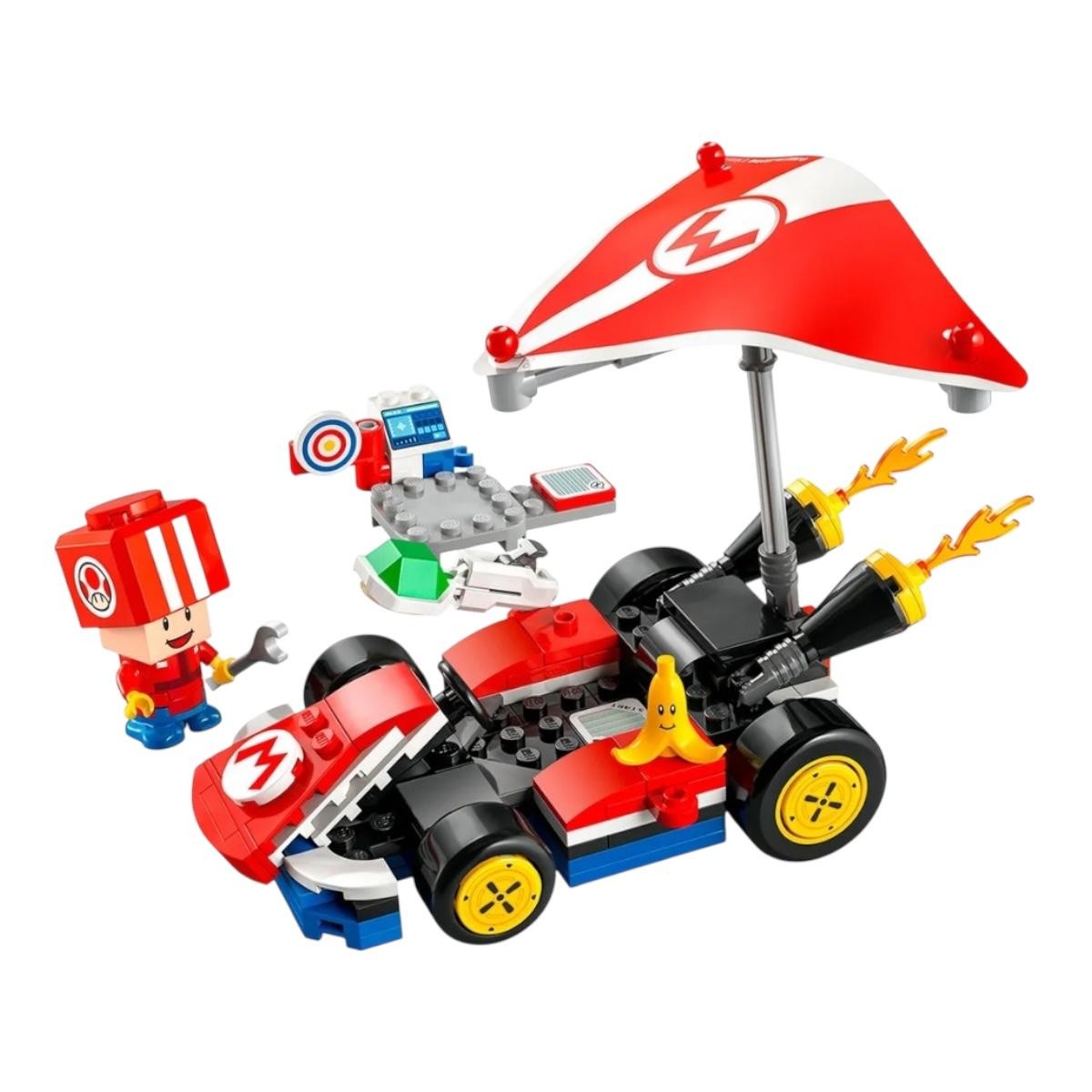 Kit Lego Super Mario Kart Est&aacute;ndar Toad Mec&aacute;nico Auto 72032 image number null