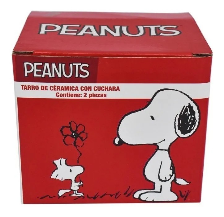 Taza Para Cafe C/cuchara Snoopy Peanuts Ceramica 440ml image number null