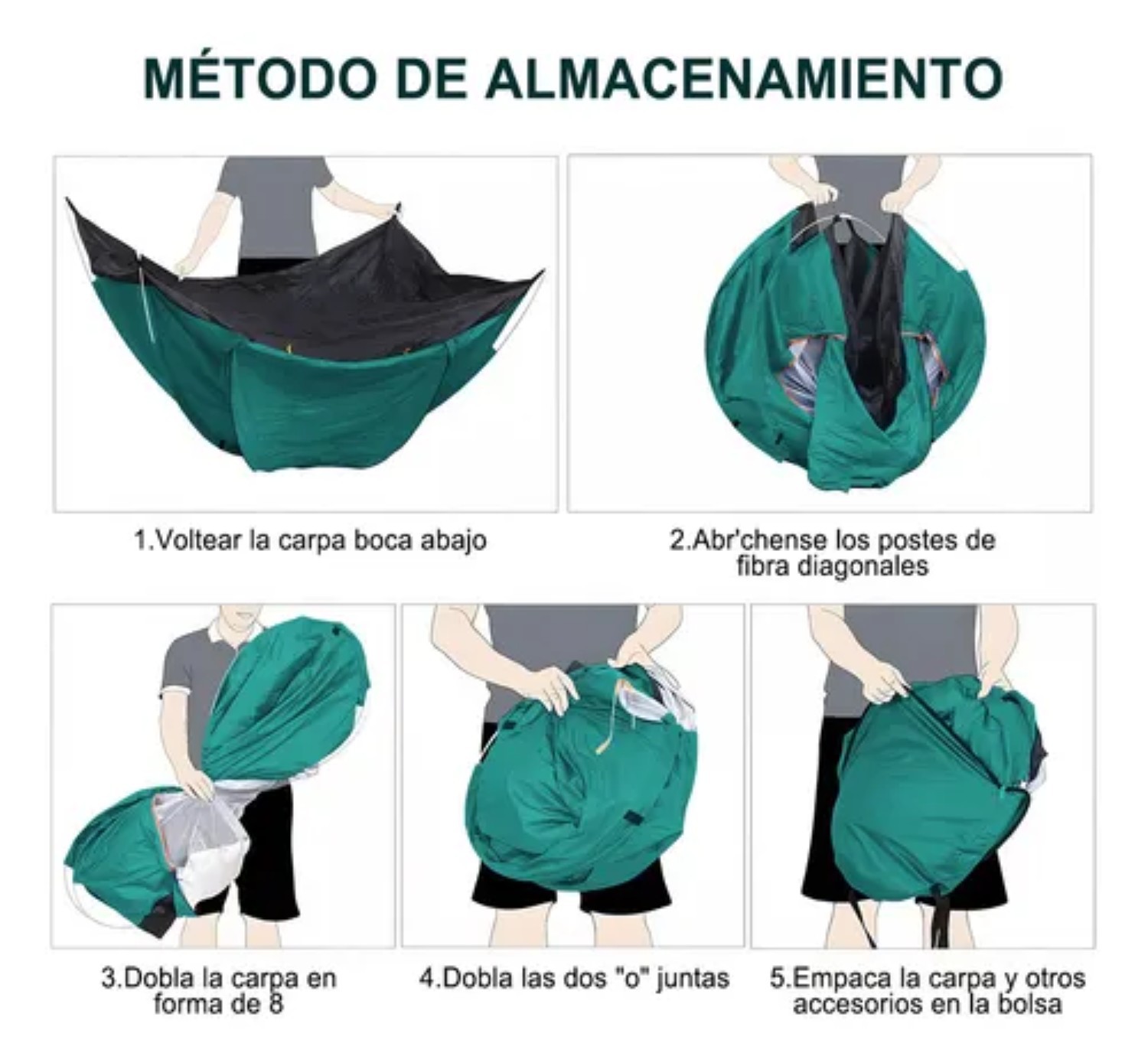 "Tiendas Casa Campa&ntilde;a 2 Personas verde musgo " image number null