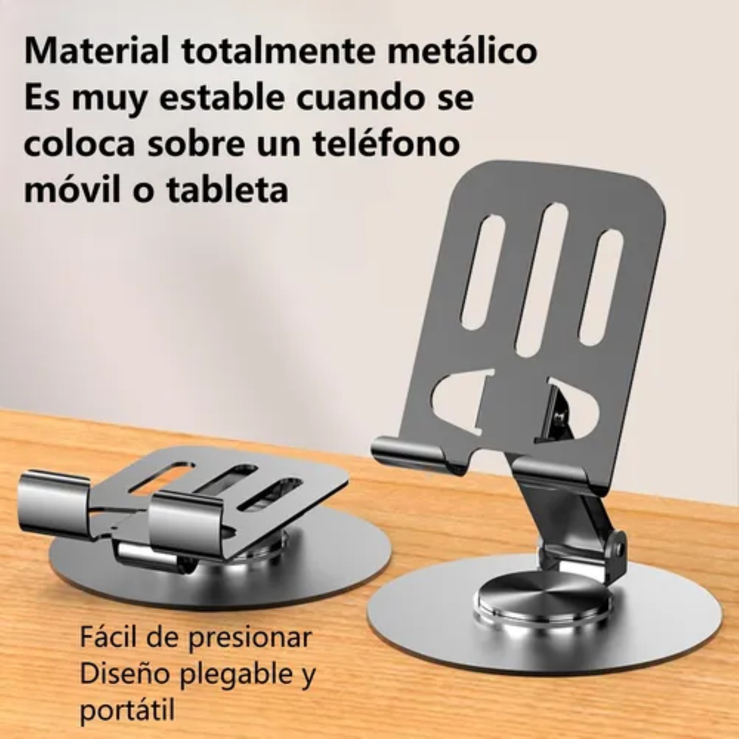 Metal Soporte De Celular Porta Celular Escritorio Giratorio image number null