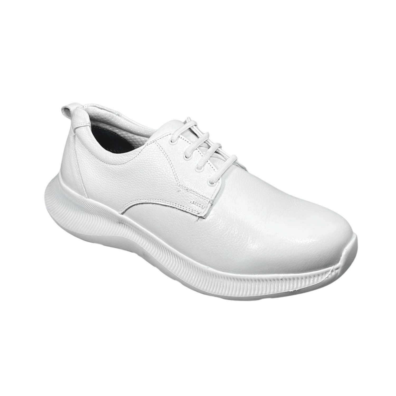 Zapato Servicio Clinico Big Apple 802 Blanco Piel Agujetas image number null