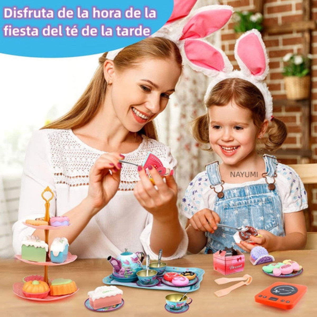 Juguete De Cocina Juego De T&eacute; Tazas Con Postre sirens estuche azul image number null