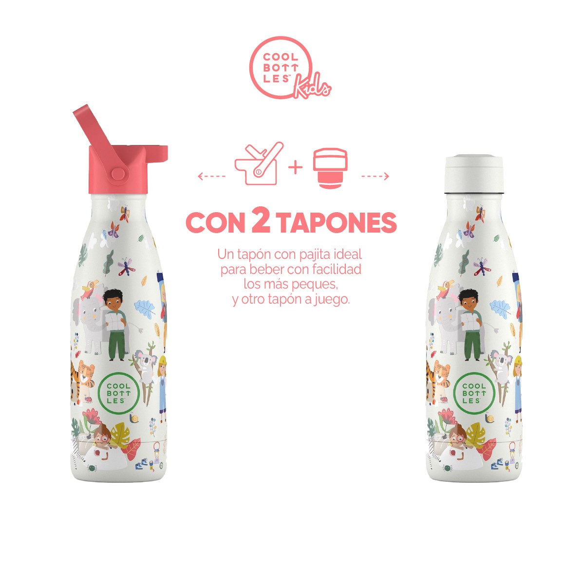 Cool Bottles Botella Termo Infantil Curious Explorers 350ml image number null