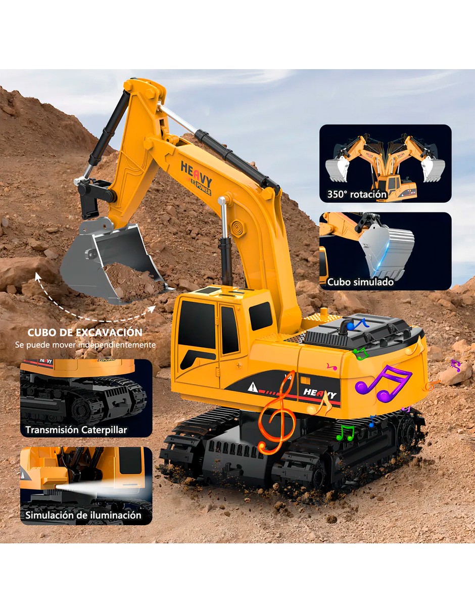 Petukita Box &ndash; Excavadora RC 2-en-1 Potente y Divertida a control Remoto image number null