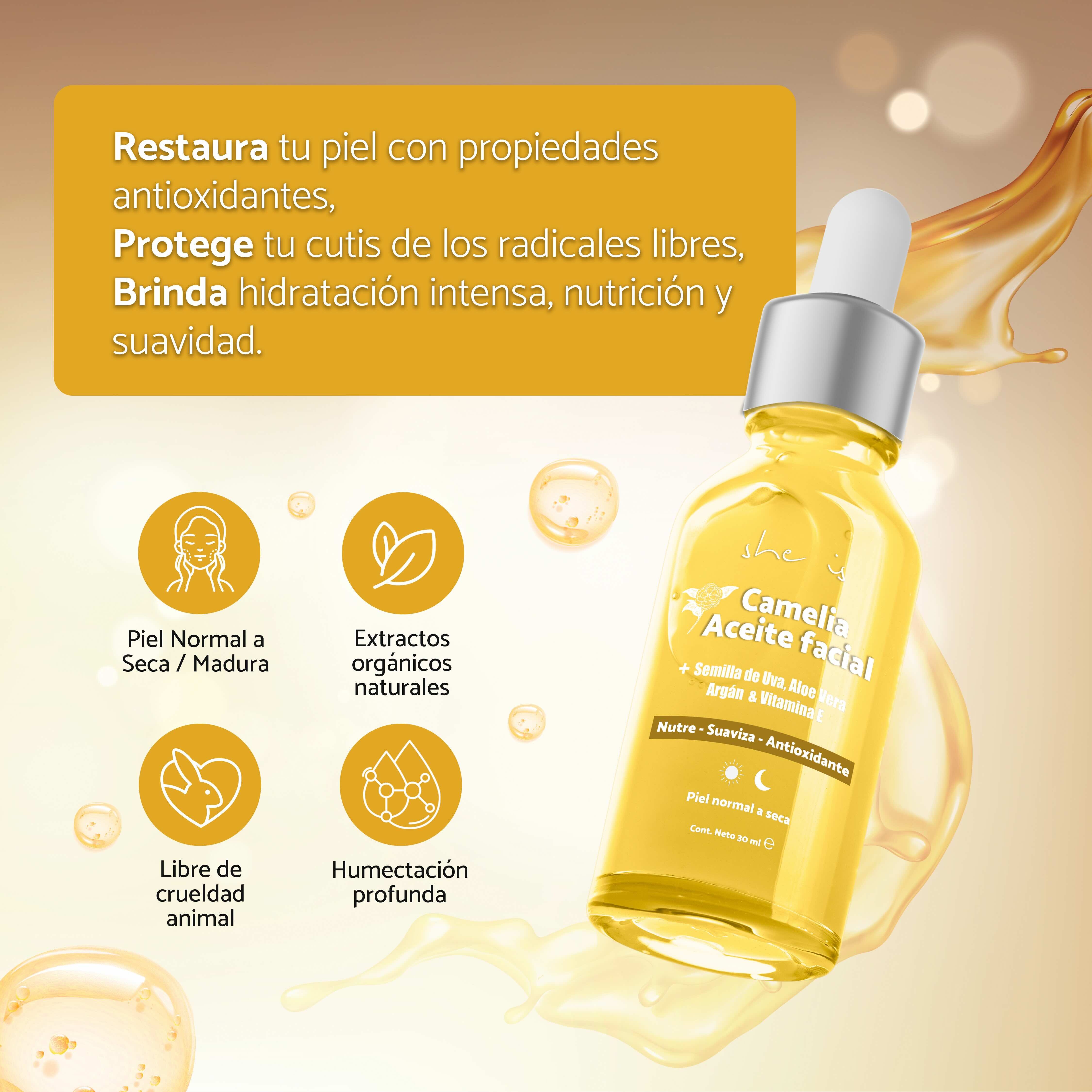 Set Facial Restaurador Piel Seca (2 productos) She is skincare image number null