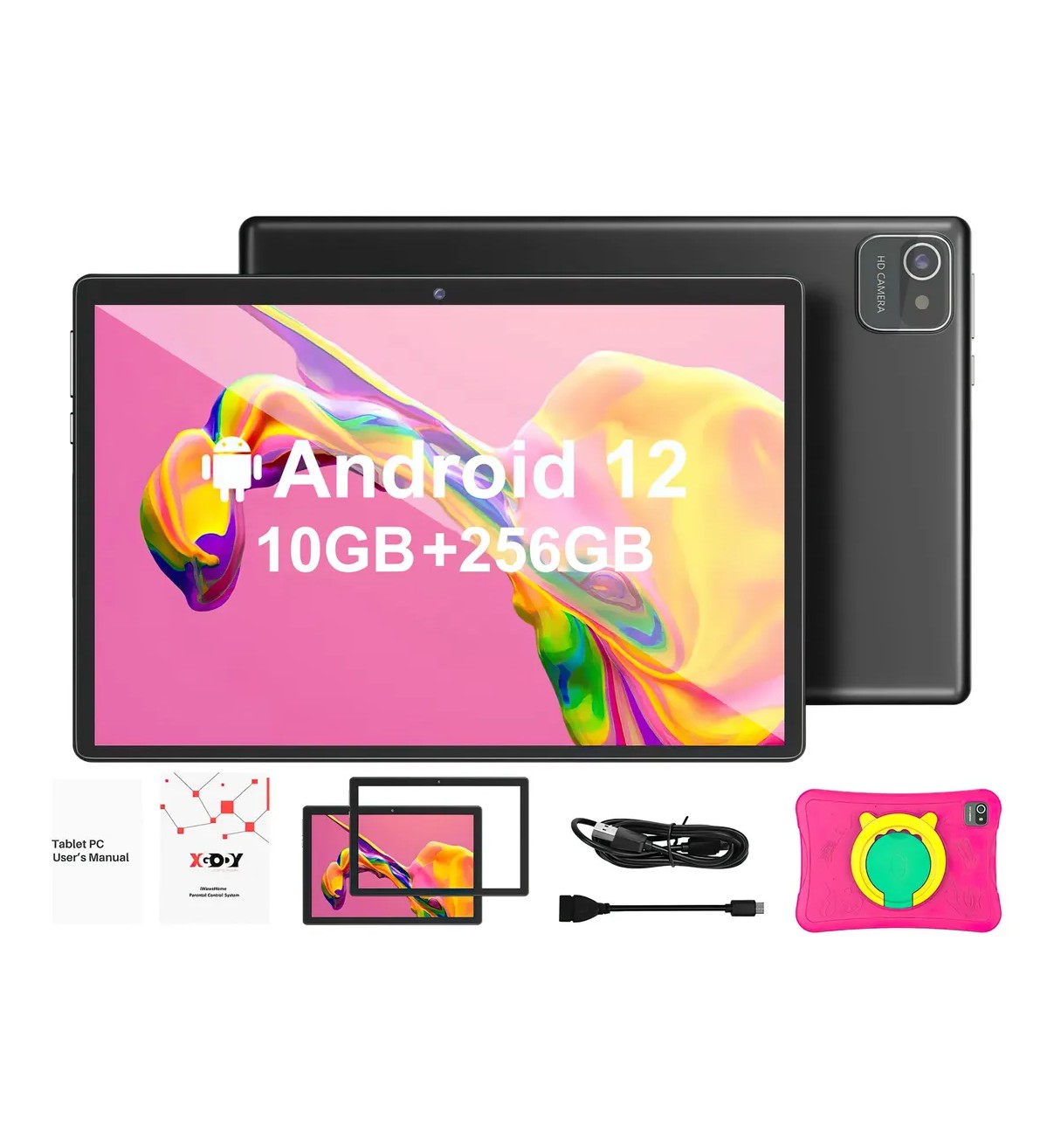 Tablet Con Funda Pad 10'' Android 64gb+4gb Memoria Ram Rosa Malubero image number null
