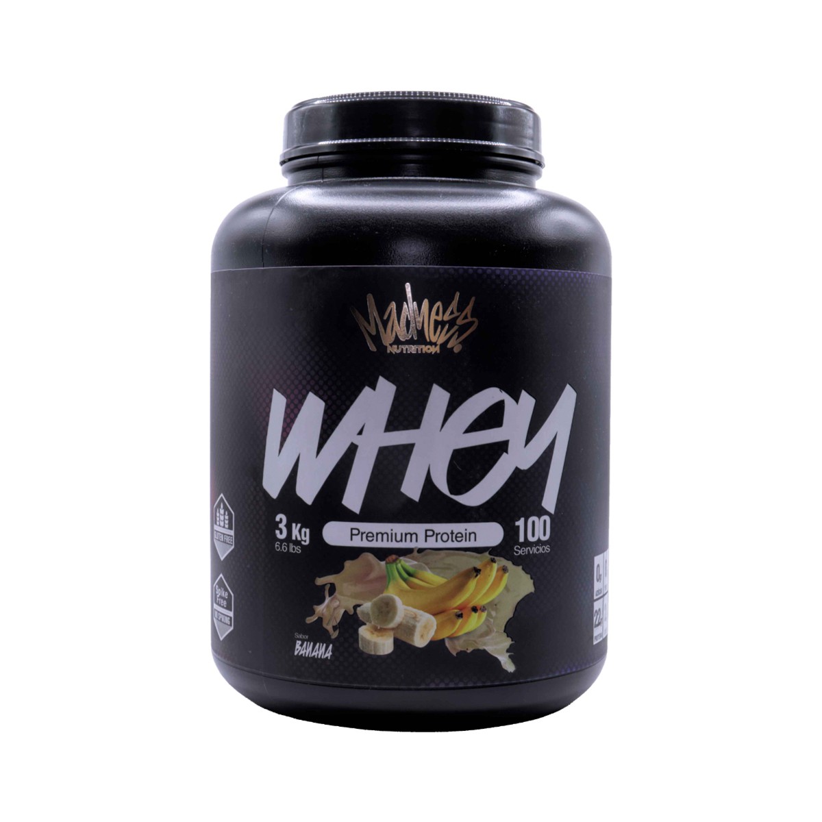 Prote&iacute;na Whey Madness 3Kilos Suplemento Deportivo premium image number null