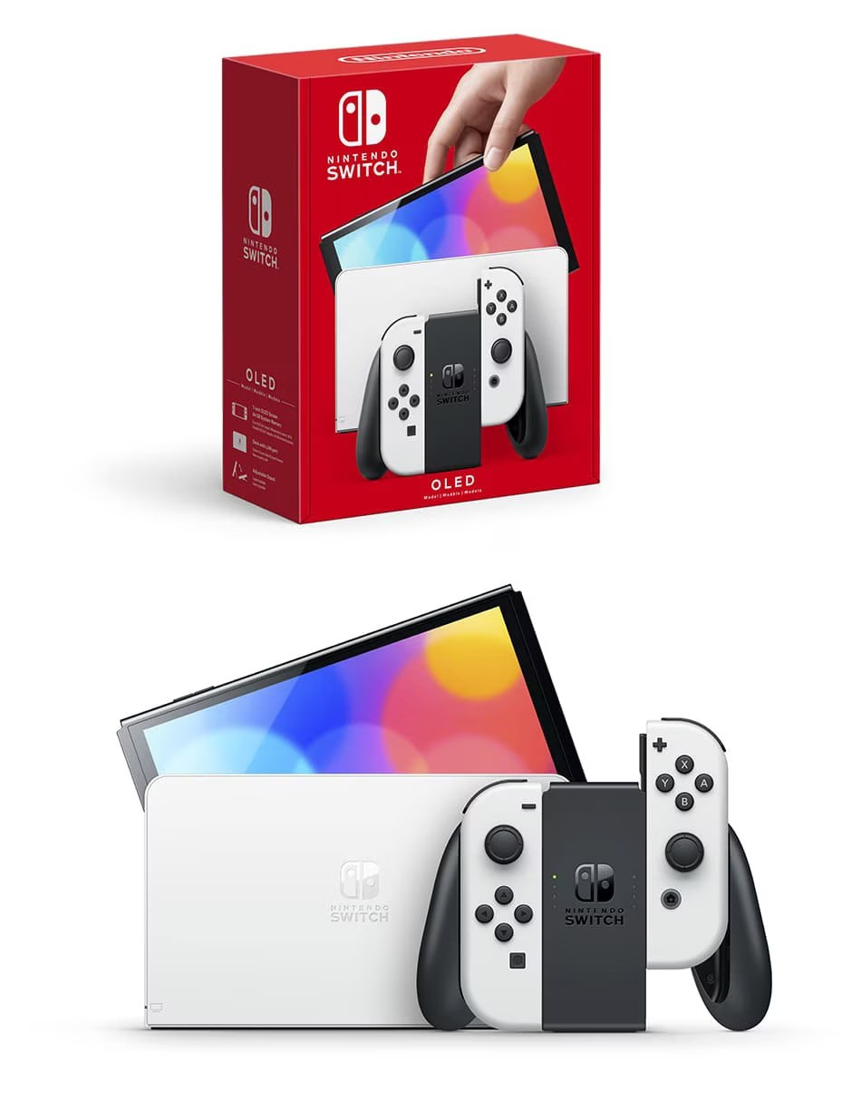 Nintendo Switch OLED 64 GB Edici&oacute;n Standard Blanco. image number null