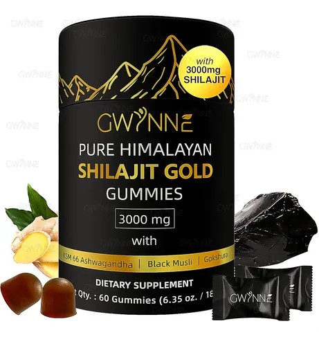 Gummies Shilajit Puro Del Himalaya 85 Micronutrientes Apto Para Hombres Y Mujeres 100% Natural Org&aacute;nico 60 Gomitas image number null
