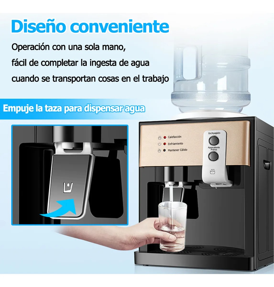 Dispensador De Agua Fr&iacute;a Y Caliente Para Oficina image number null