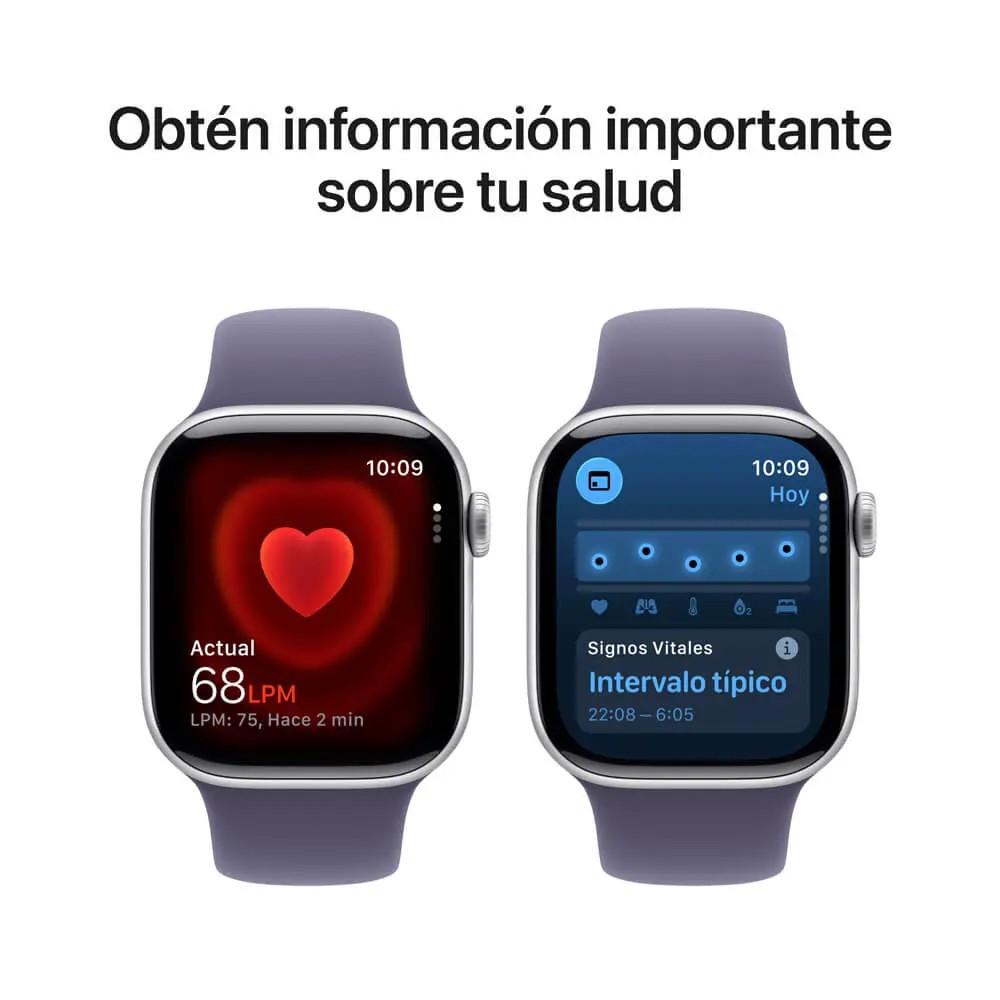 Apple Watch S11 GPS 42mm Plata Correa Morado Niebla S M image number null