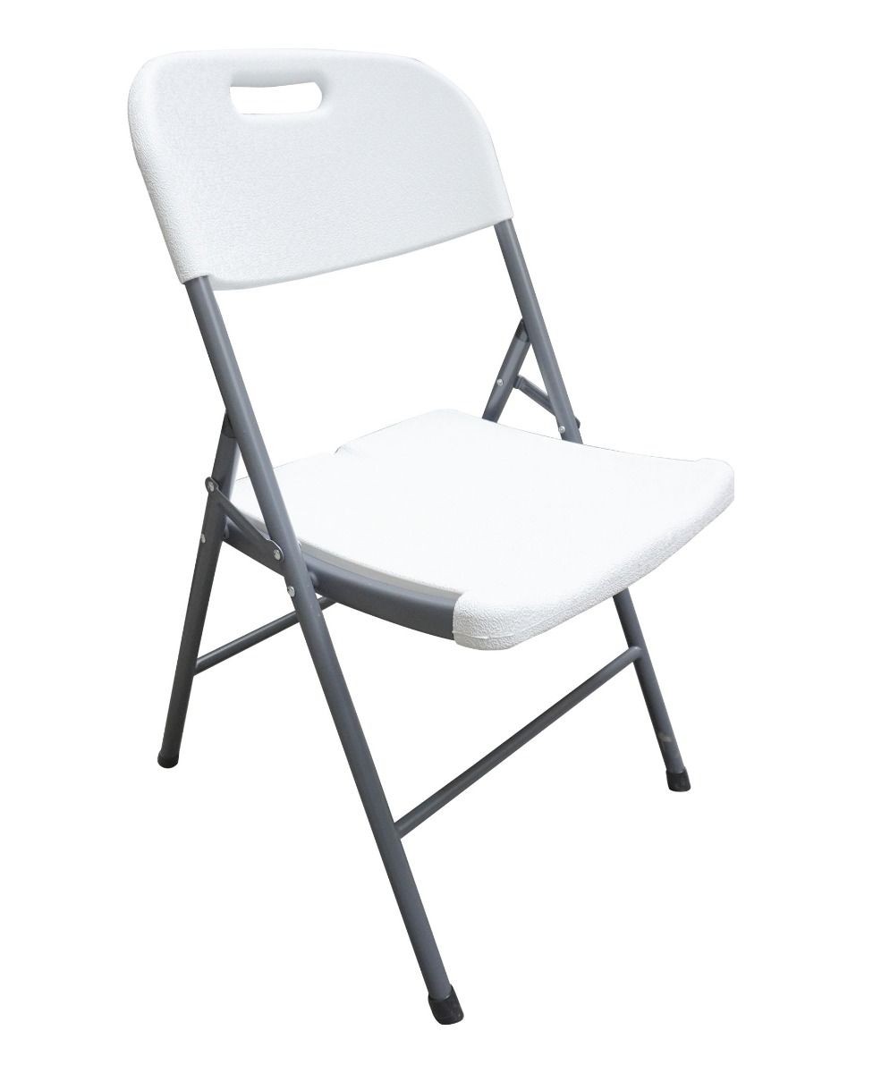 Silla Plegable Reforzada Blanca para Eventos, Hogar y Jard&iacute;n image number null