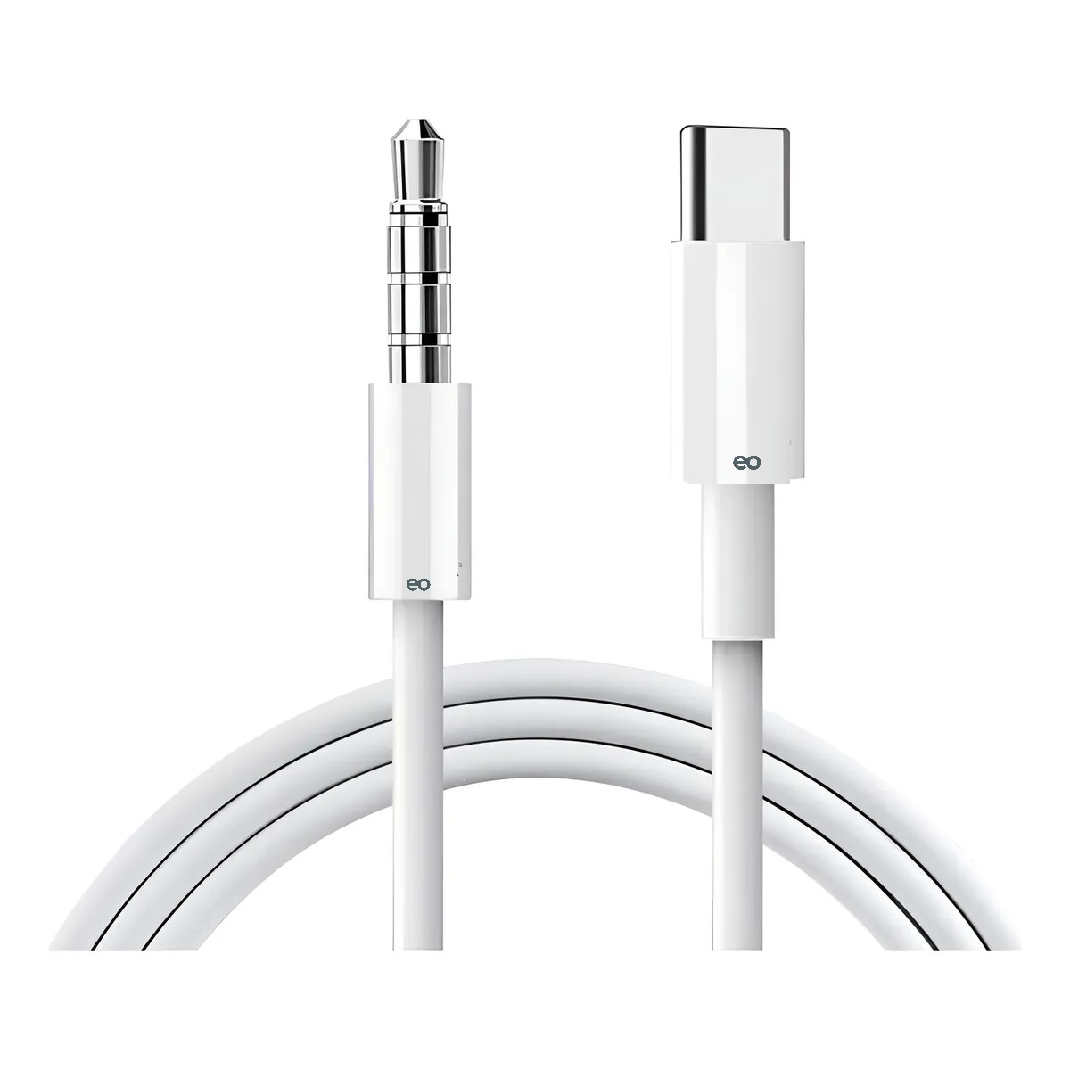 Cable De Audio Usb Tipo C A Auxiliar Plug 3,5mm De 1m Blanco image number null