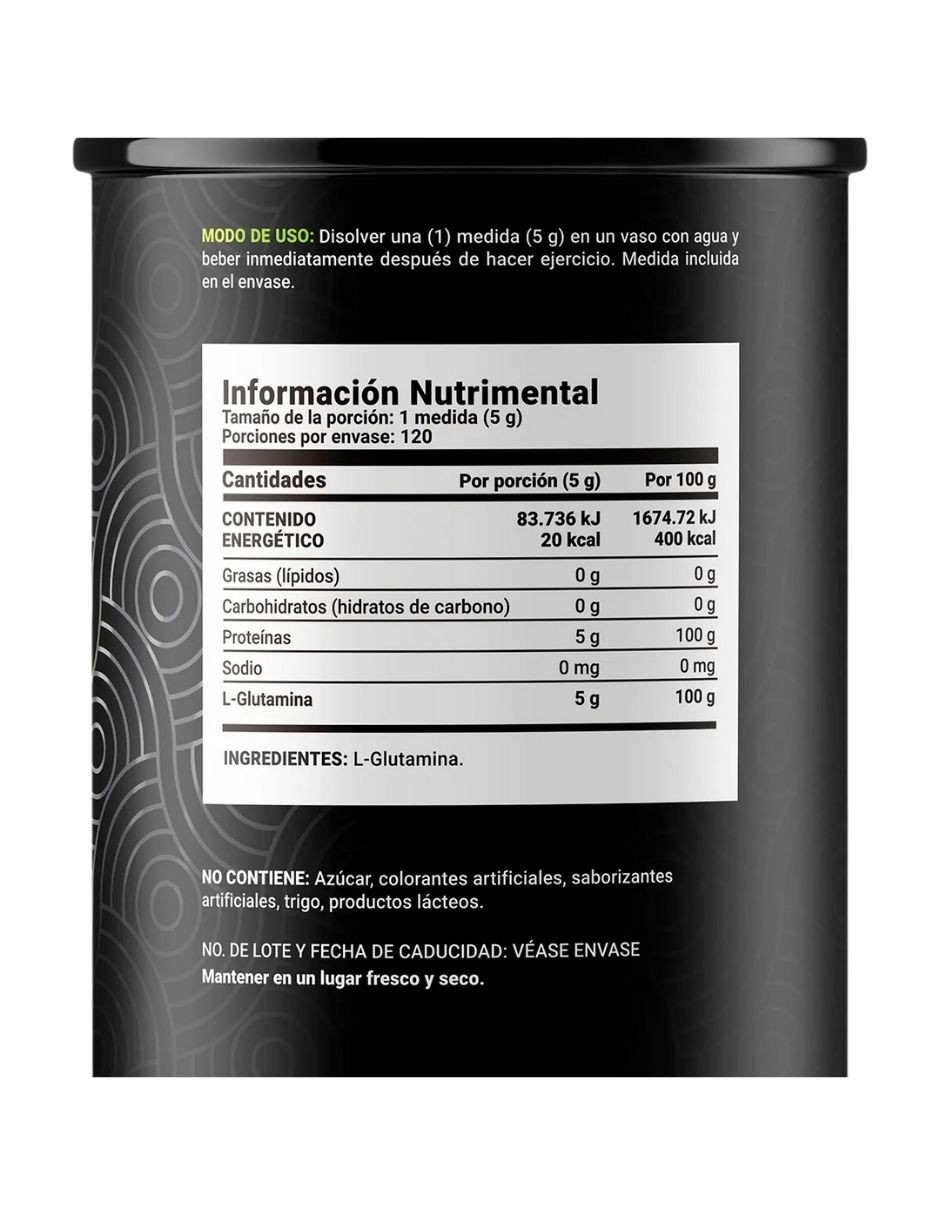 Glutamina Micronizada 120 Servicios. B Life Pure Glutamine. Sabor 600 gr image number null