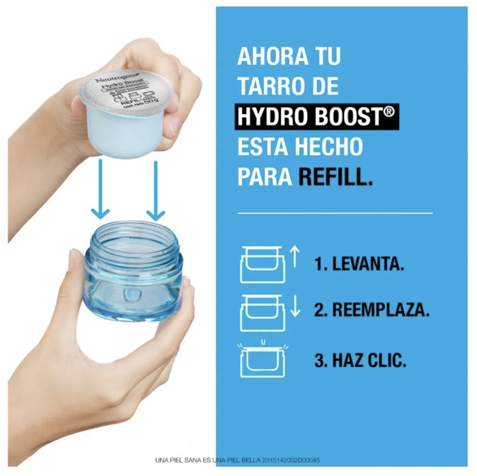 Neutrogena Hydro Boost Refill Crema Hidratante Facial con &Aacute;cido Hialur&oacute;nico, 50g image number null