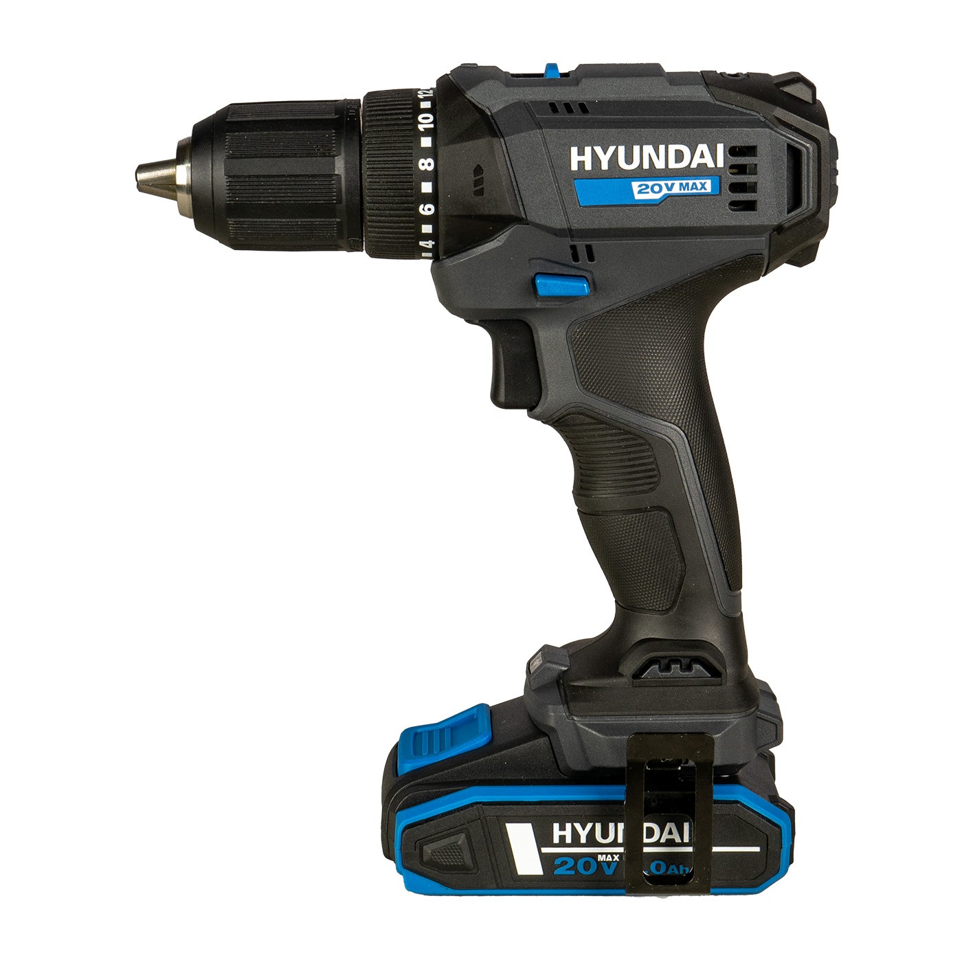 Taladro Atornillador Hyundai Inal&aacute;mbrico Dd20s-40tt Bater&iacute;a Li-ion 40n.m Azul 50 Hz/60 Hz image number null