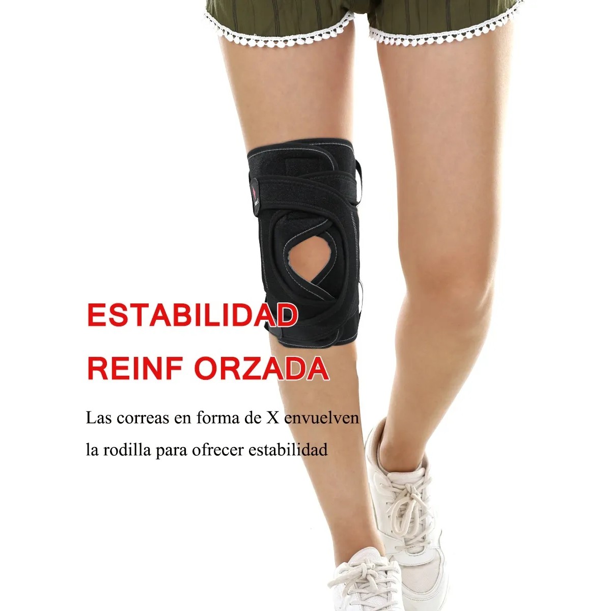 Rodillera Lateral+gel R&oacute;tula | Soporte Intenso + Recuperaci&oacute;n Talla: L image number null