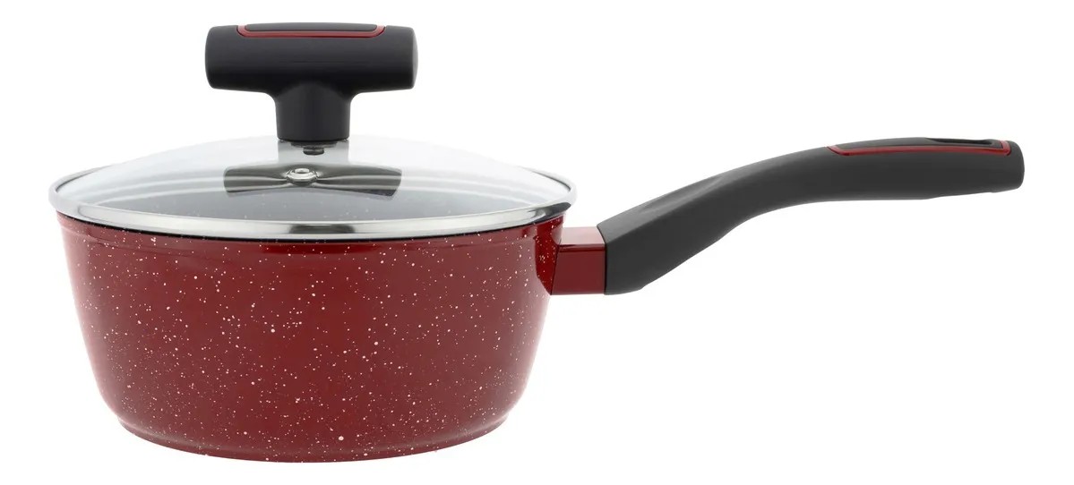 Bater&iacute;a De Cocina Foode 2.5mm Antiadherente 8 Pz Inducci&oacute;n Rojo image number null