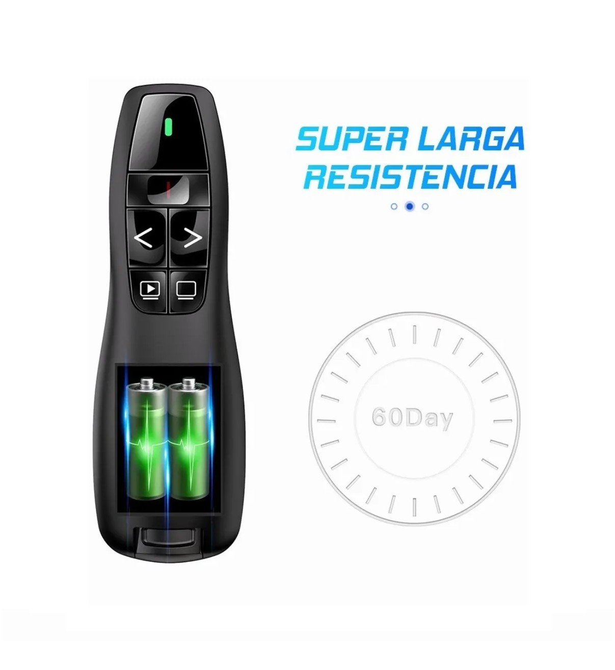 Apuntador Presentador L&aacute;ser Inal&aacute;mbrico Malubero Remota Con Usb image number null