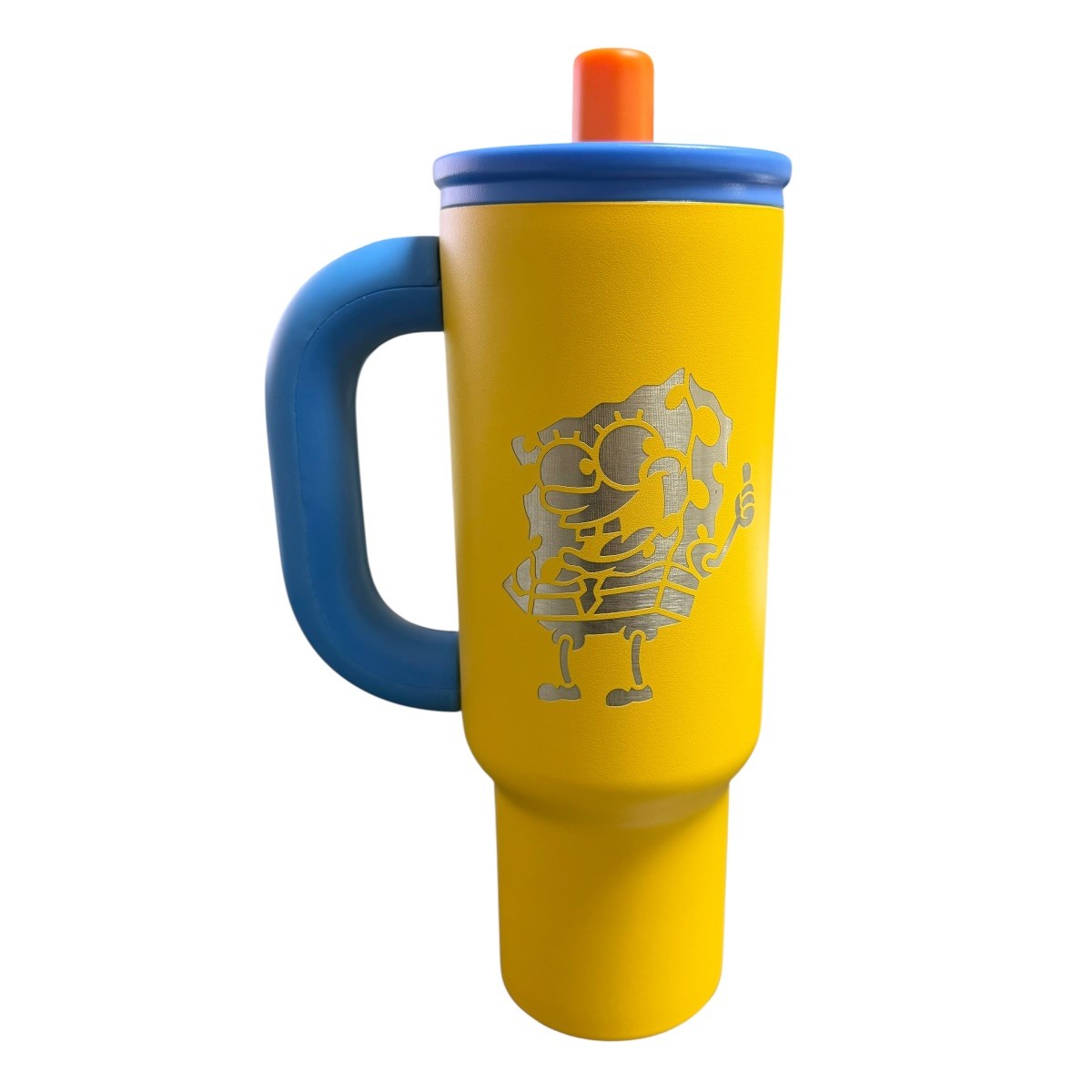 Termo de acero inoxidable color amarillo de 1.2 litros, Bob Esponja image number null