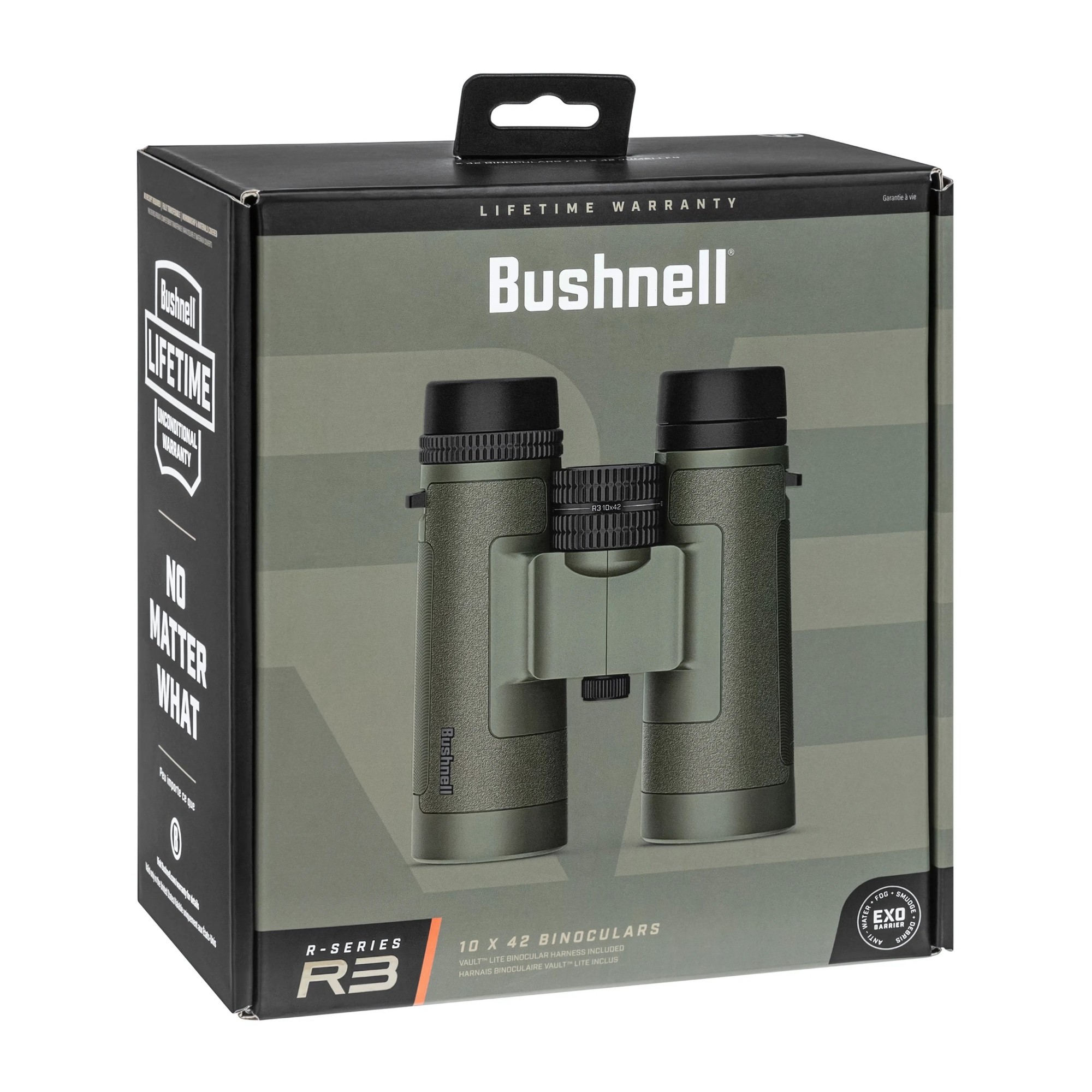 Binoculares Bushnell R3 10x42 HD Ranger Green &ndash; Prismas Bak4, &Oacute;ptica Multicapa, Impermeables IPX7 image number null