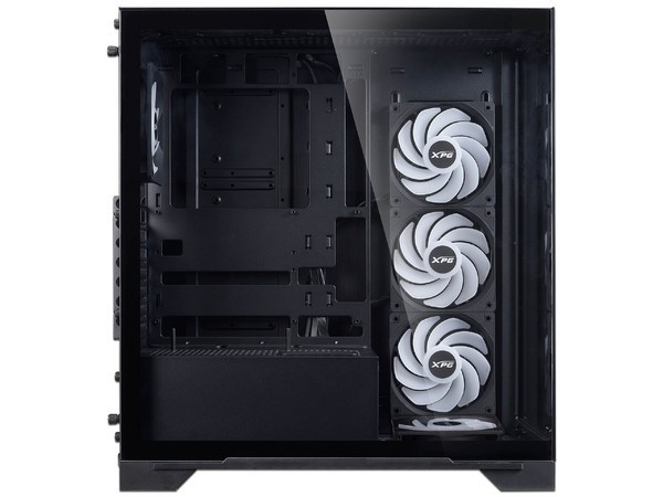 Gabinete XPG Invader X BTF, Midi-Tower, ATX/Micro-ATX/Mini-ITX, USB 3.0, sin Fuente, 5 Ventiladores Instalados, Negro image number null