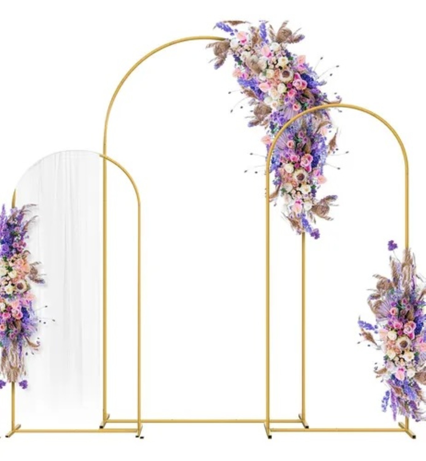 Estructura De Herrer&iacute;a Packs Mamparas Para Decoracion Fiesta Dorado image number null