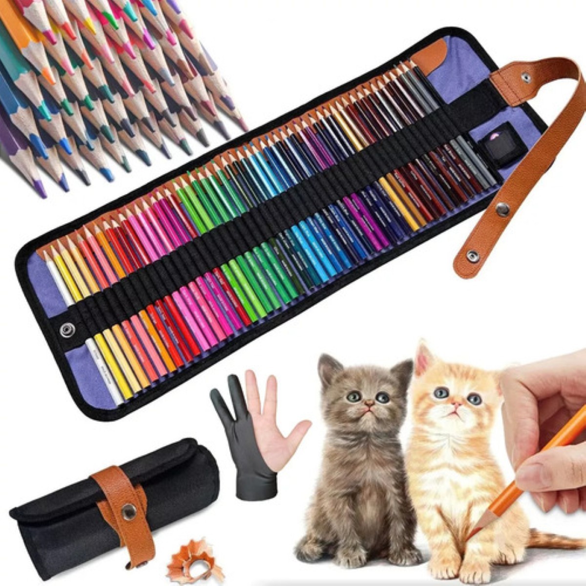 Set Escolar De L&aacute;pices Colores Dibujo Profesionales 50 Uds image number null