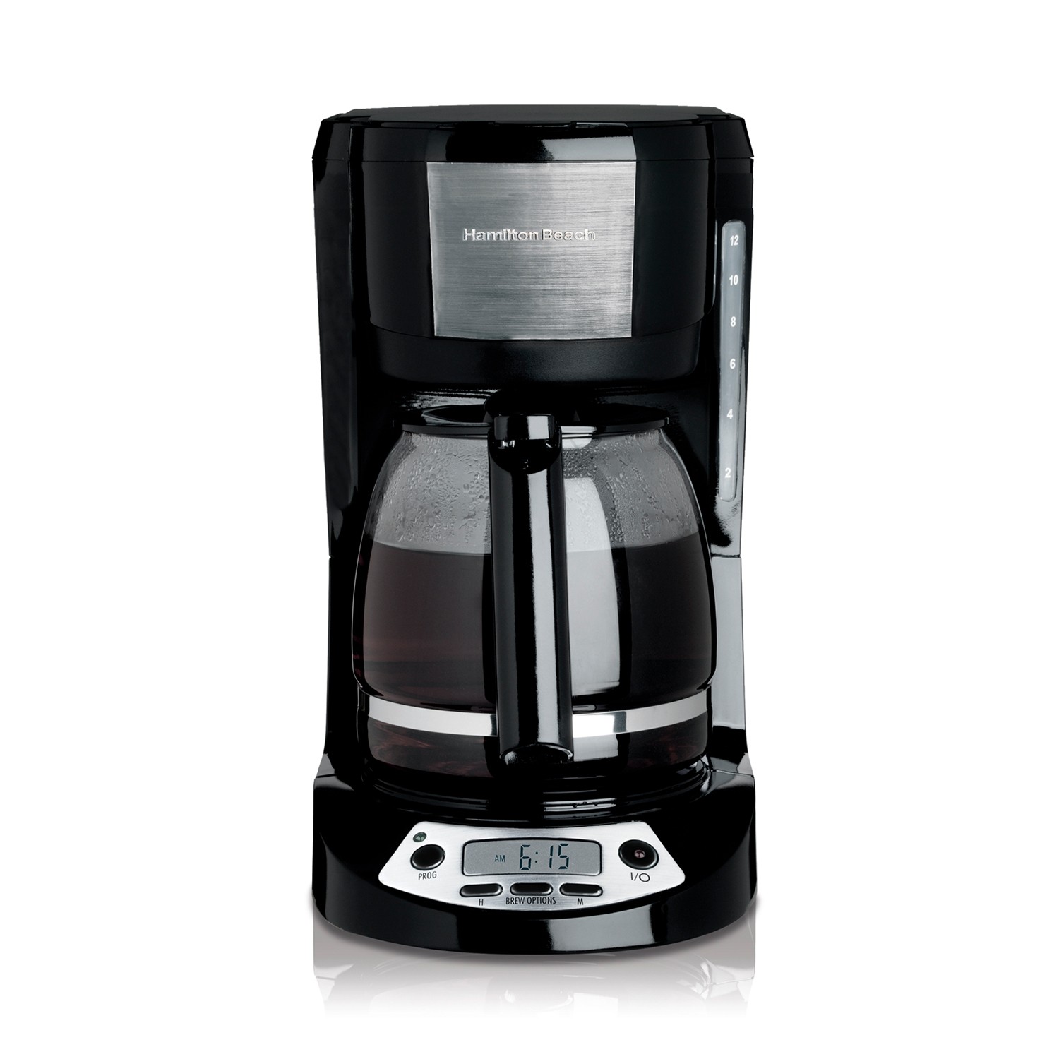 Cafetera Hamilton Beach 49615 Programable 12 Tazas Apagado Autom&aacute;tico Negra image number null