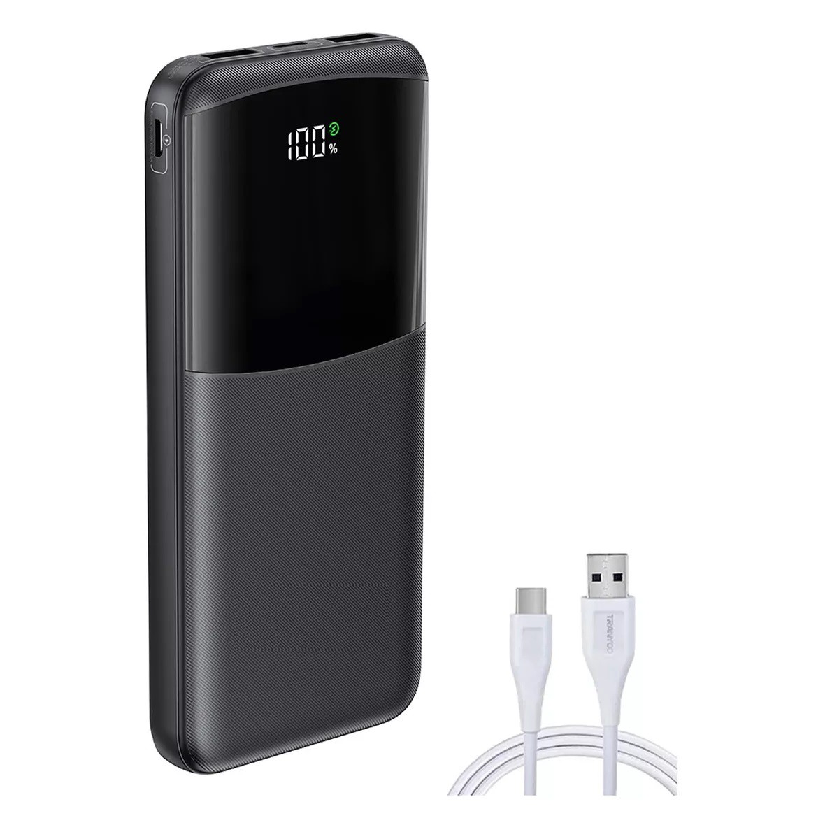 Power Bank Ultradelgado Port&aacute;til 10000mah 22.5w Carga R&aacute;pida negro. image number null