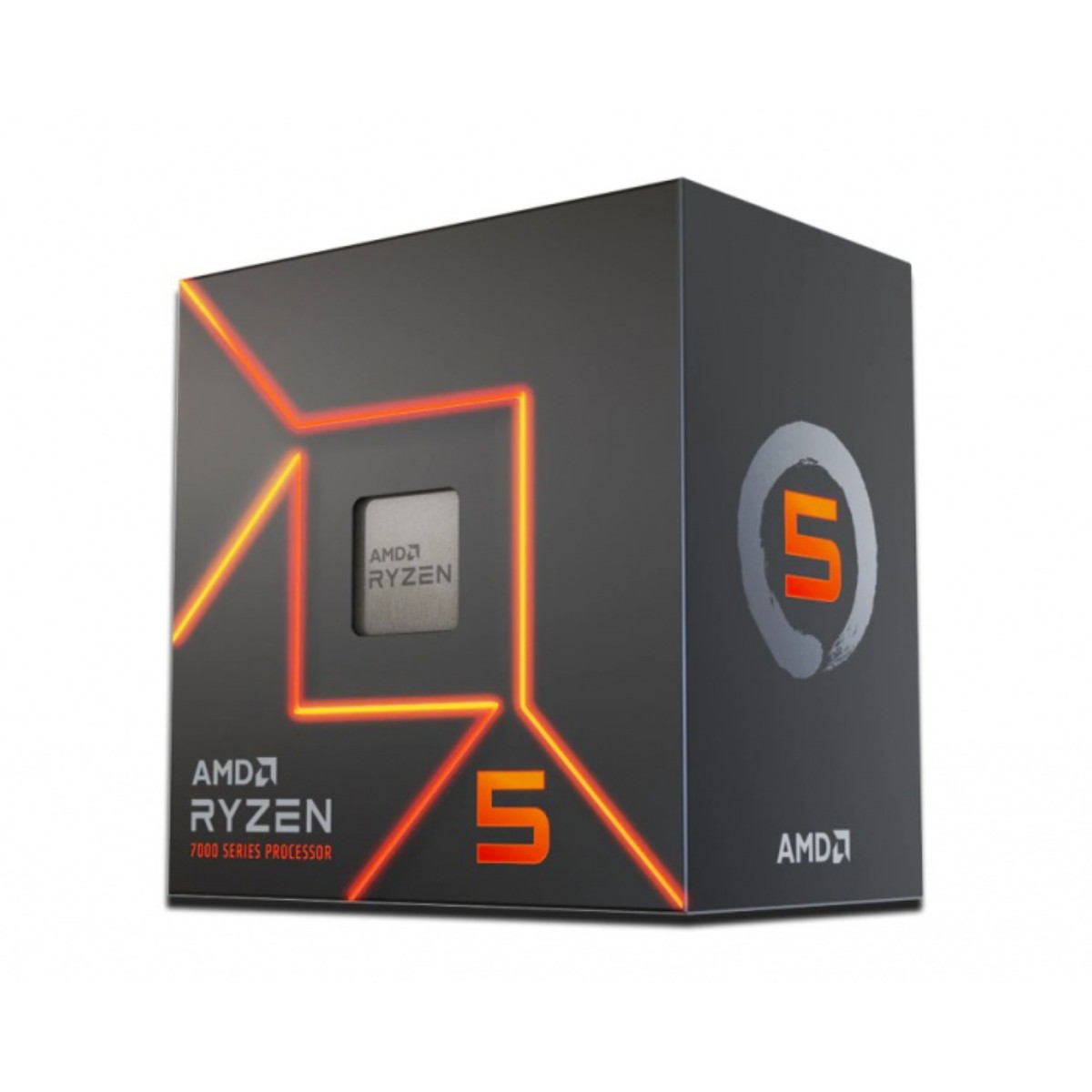 Procesador AMD Ryzen 5 7600 con AMD Radeon Graphics, Socket AM5, 5.10GHz, 6 N&uacute;cleos, 32MB Cach&eacute; - Incluye Disipador image number null