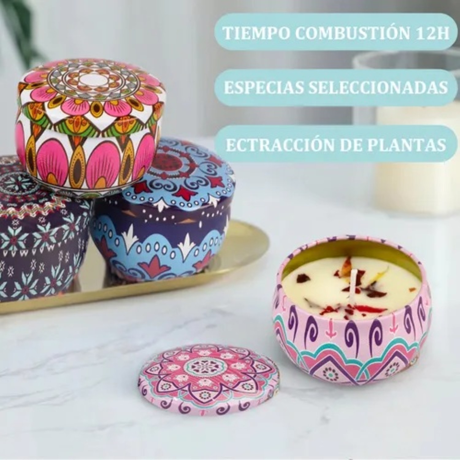 Velas Perfumadas De Cera De Soja 16 Piezas image number null