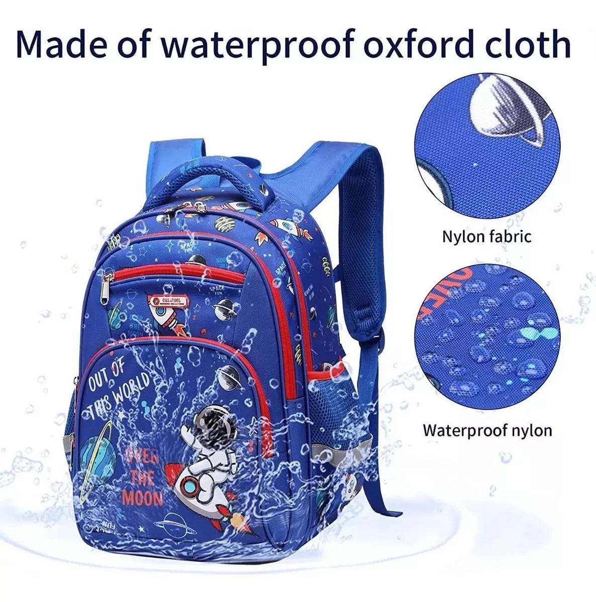 M Mochila escolar Pokachila Escolar 98653 color azul dise&ntilde;o astronauta image number null