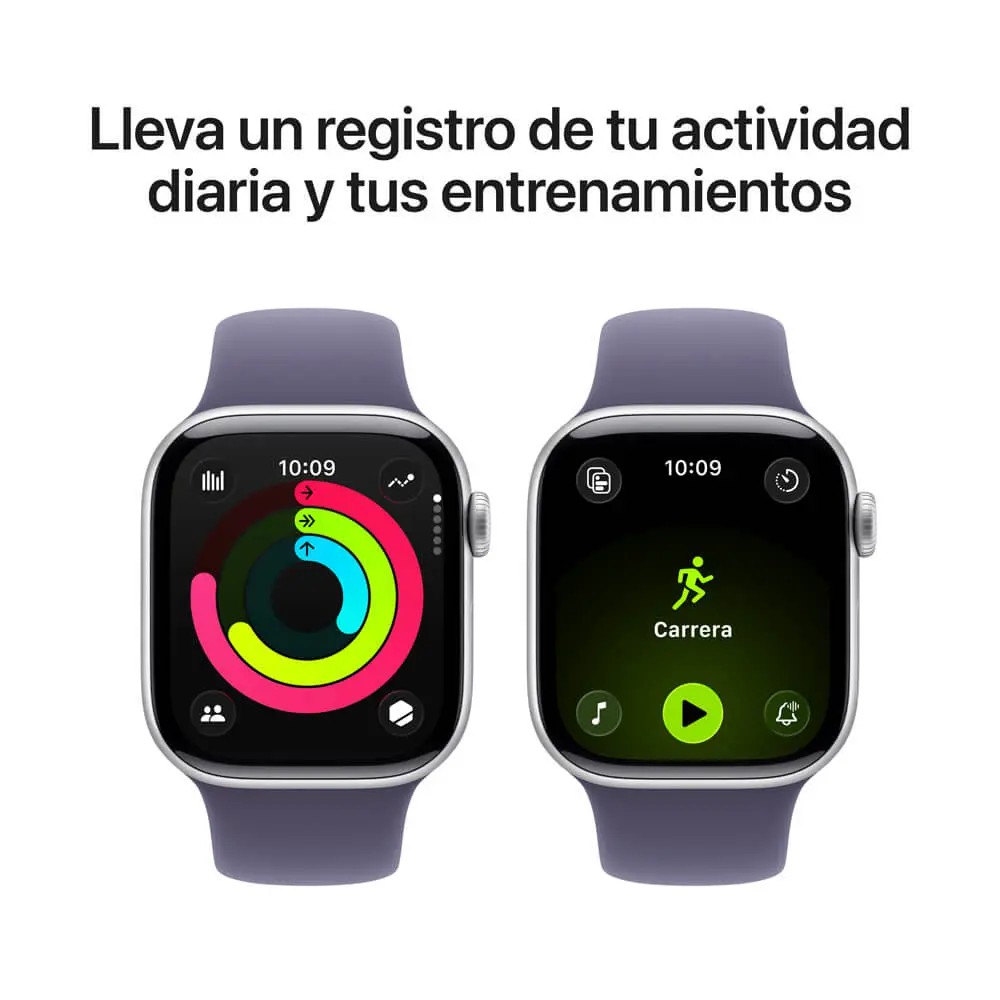 Apple Watch S11 GPS 42mm Plata Correa Morado Niebla S M image number null