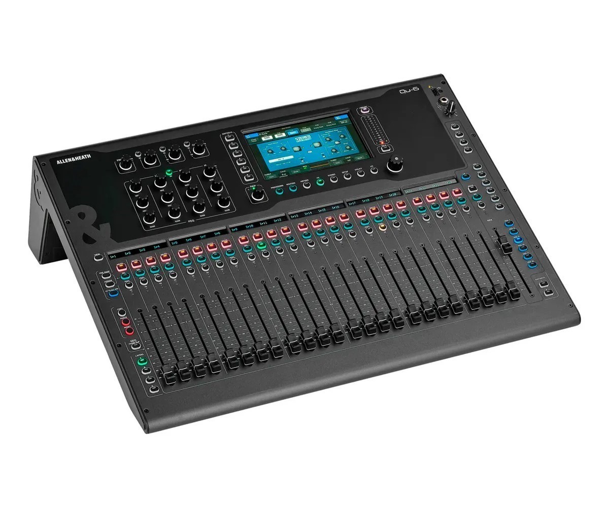 Mezcladora Digital ALLEN & HEATH QU-6 Con 24 Preamplificador image number null