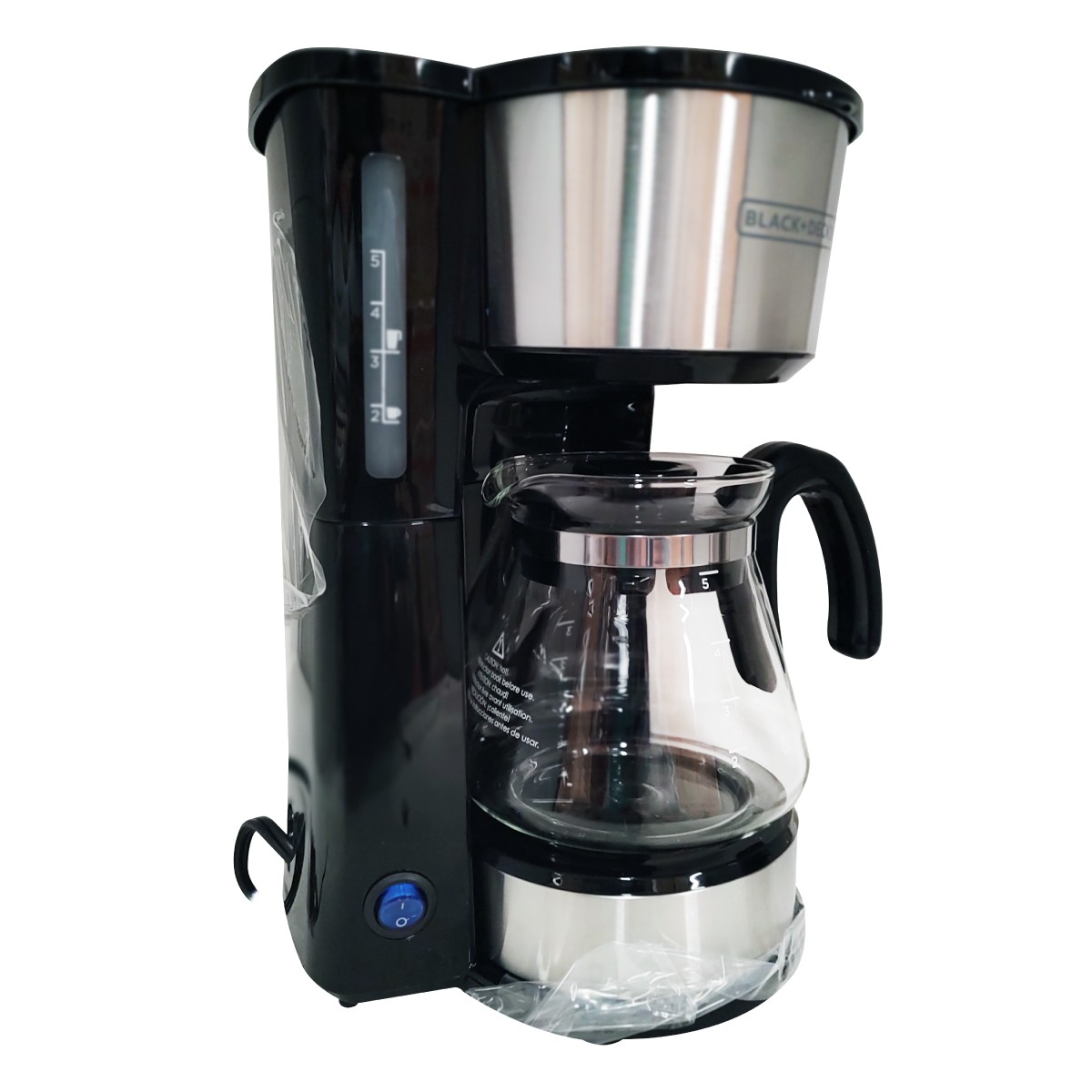 Cafetera 5 Tazas 4 En 1 Con Vaso Black And Decker CM0755S-MX Negro image number null