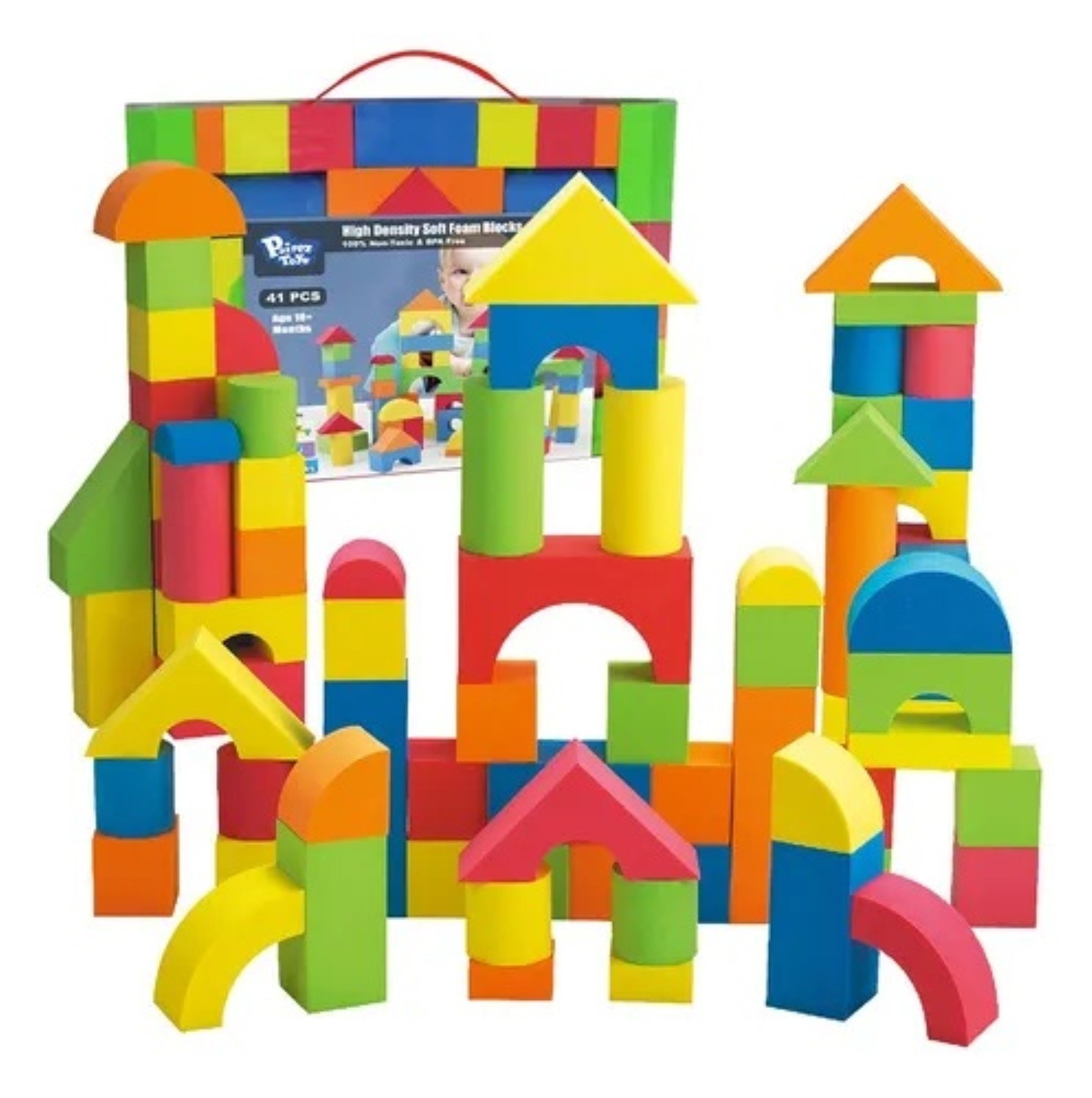 Bloques 41 Pzs Juguete Educativo multicolor image number null