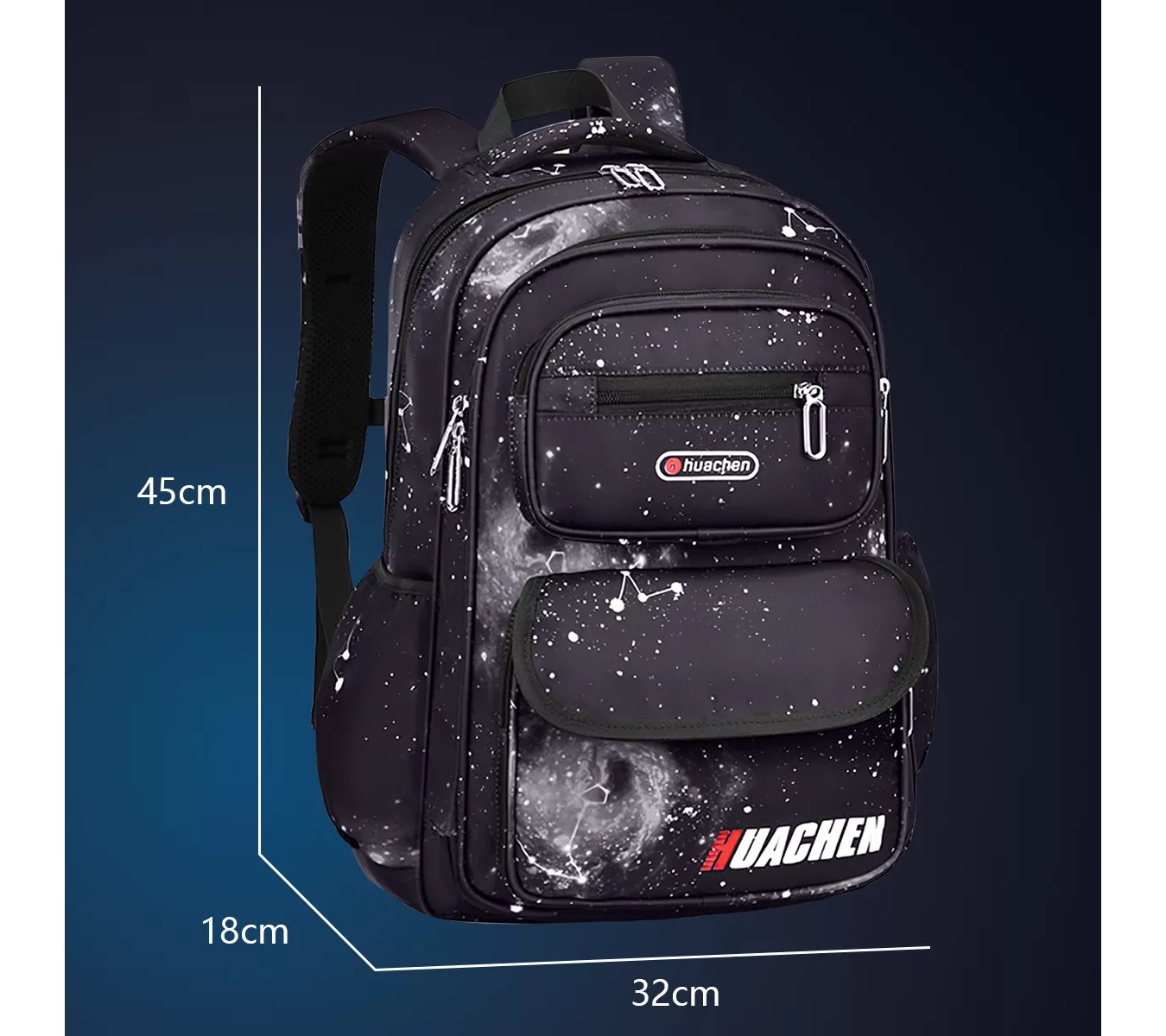 M Mochila escolar Gen&eacute;rica F026-013-1 color negro 35L image number null