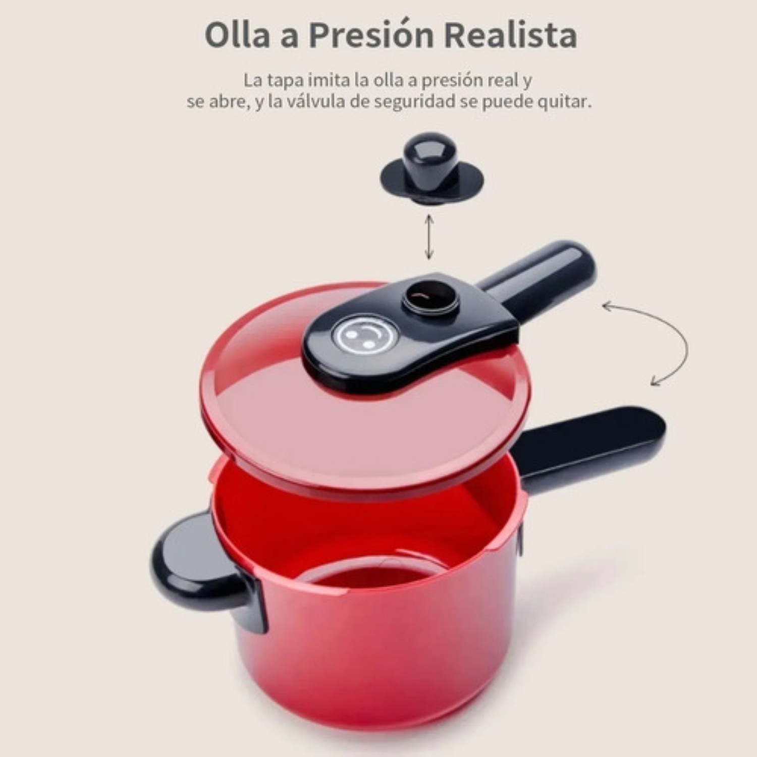 Juguetes De Cocina Para Ninos Utensilios Cocina Comida 61 Pz Rojo image number null