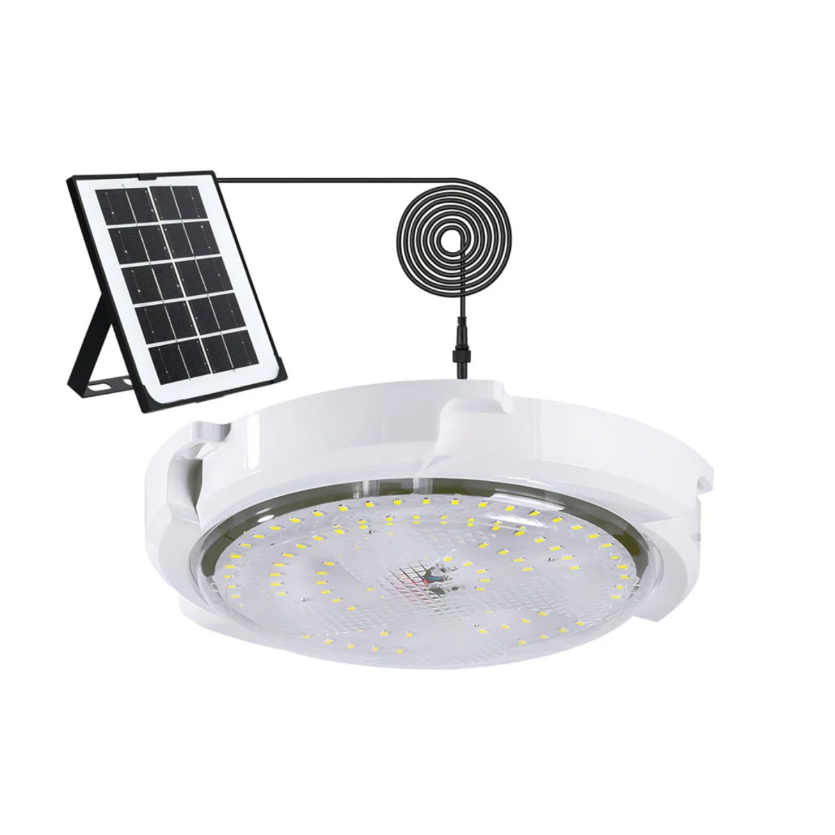 L&aacute;mparas Solar Jardin Luz De Techo Interior Exterior Blanco image number null