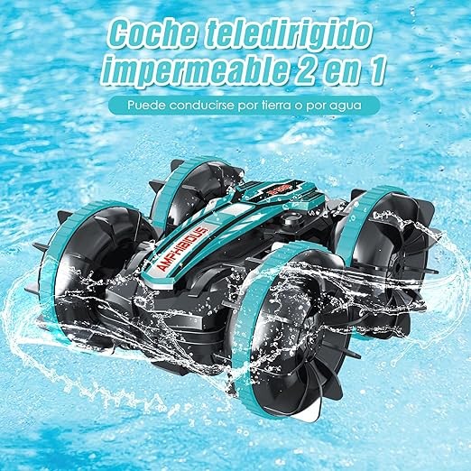 RUIAO Carro de Control Remoto, Coche Control Remoto,2.4GHz,Coche de Control Remoto Rotaci&oacute;n de 360&deg;, Regalos de Juguetes para Ni&ntilde;os 4-12 A&ntilde;os（Verde）. image number null