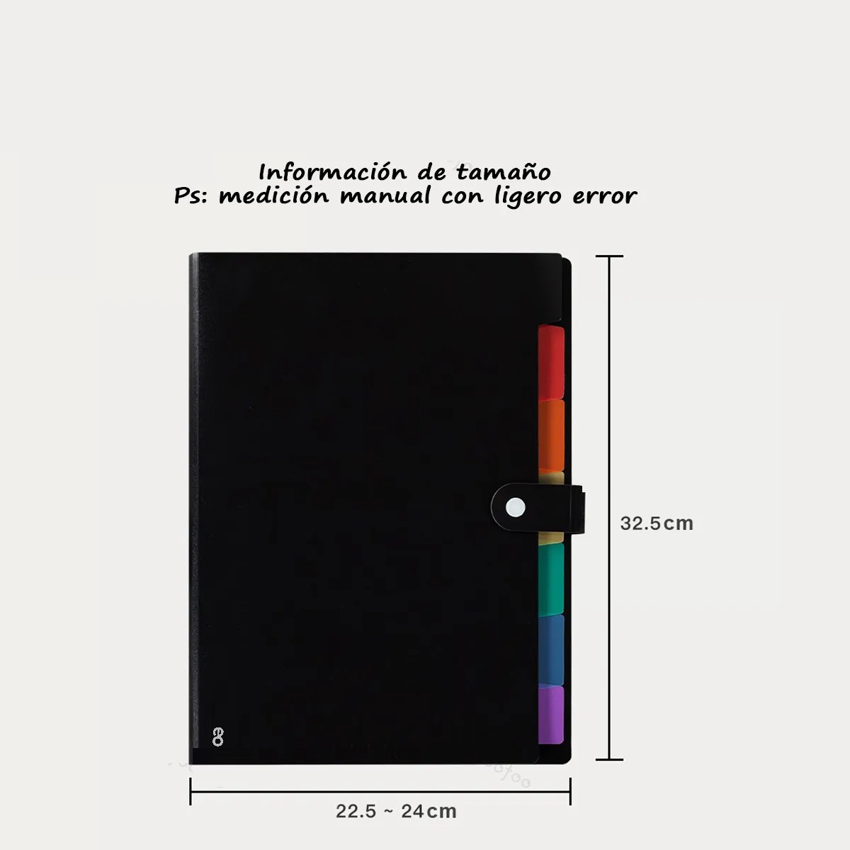 2 Pares Carpeta De Archivos Expandible De 7 Bolsillo image number null