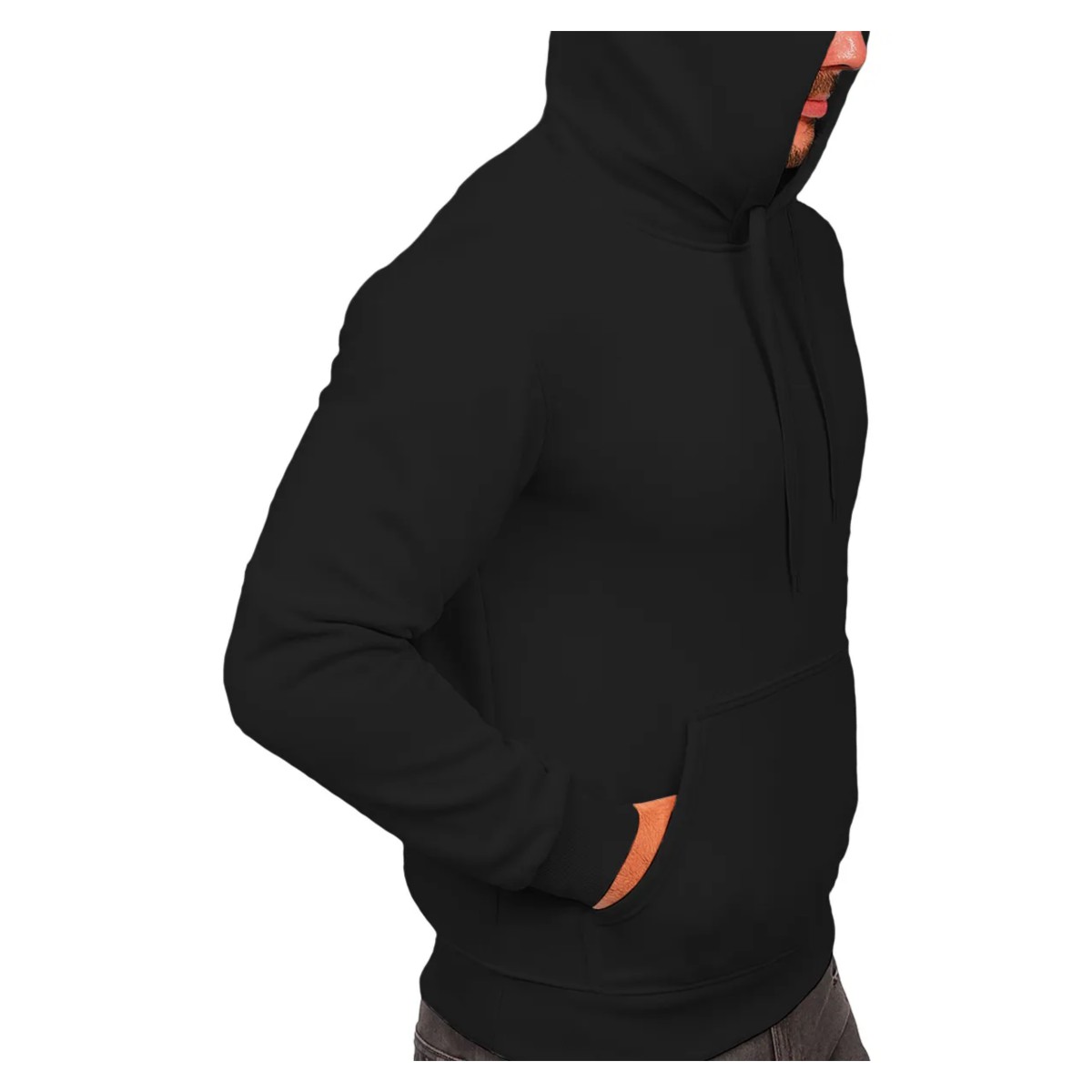 Sudadera Hombre Con Capucha Deportiva Negro Talla: Extra grande image number null