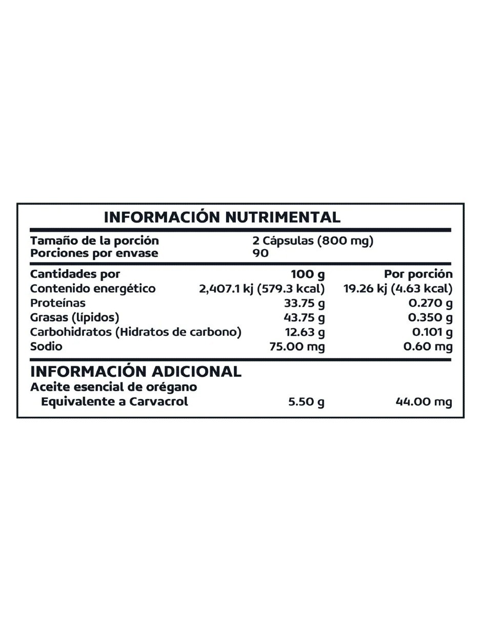 Beyond Vitamins | Aceite De Oregano Org&aacute;nico 100% Natural Con 88% Carvacrol image number null
