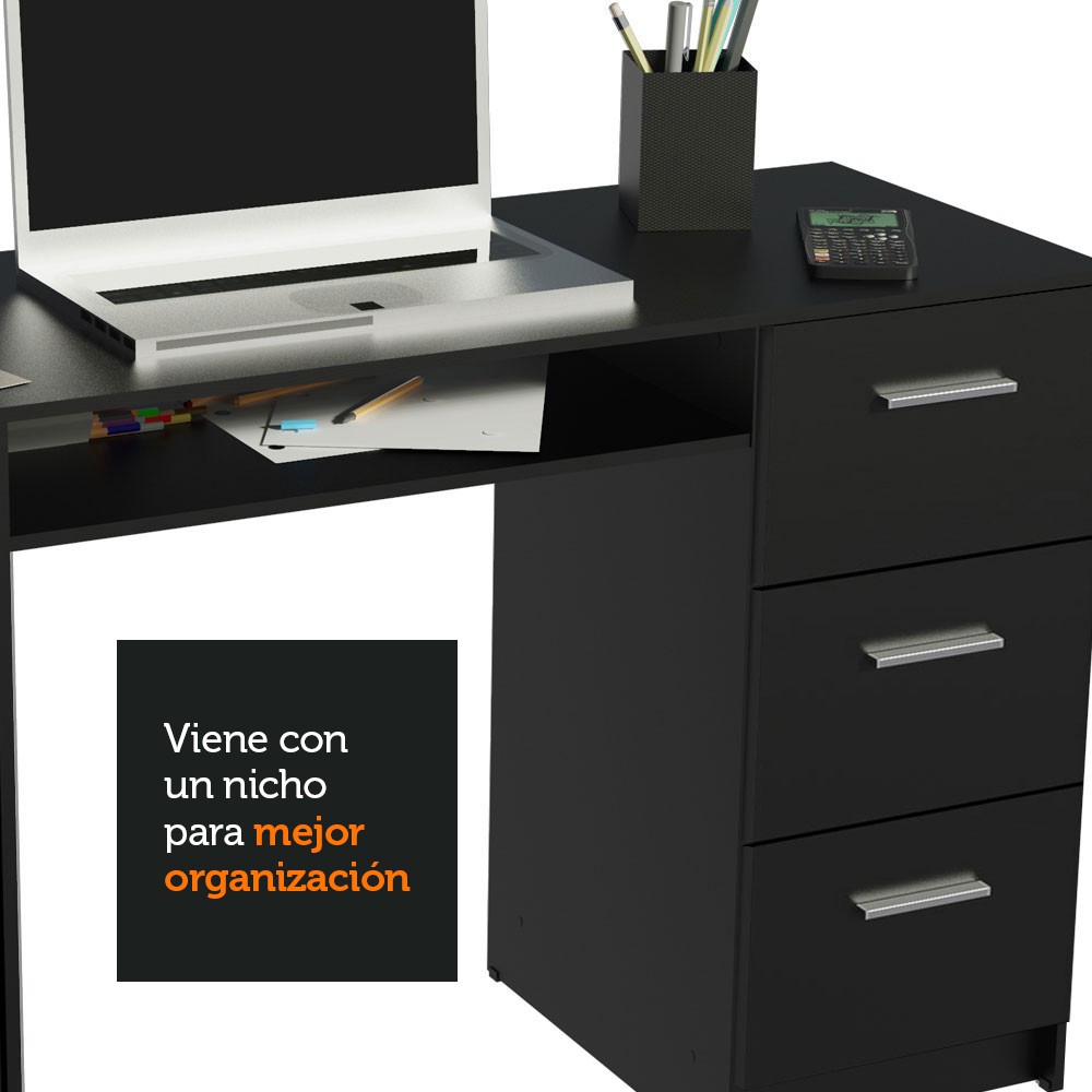 Escritorio para Computadora Madesa 3 Cajones y 1 Puerta NN image number null