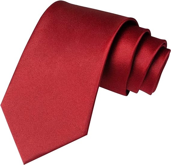 Corbatas de Sat&eacute;n para Hombre, Corbata Lisas Slim Delgada para Caballero, Accesorio Elegante de Alta Calidad para Trajes, Regalo Perfecto para Marido, Padre o Amigo. image number null