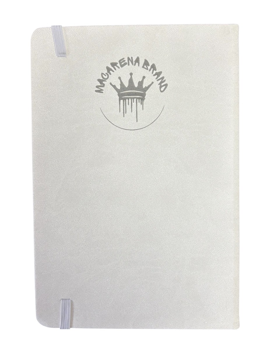Libreta estilo franc&eacute;s color blanco, pasta dura, hojas rayadas, STRANGER THINGS image number null