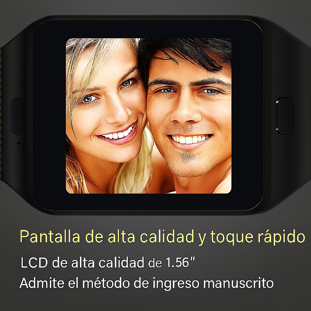 Smartwatch DZ09 Bluetooth con C&aacute;mara y Llamadas Pantalla Touch Compatible Android Negro COMERLIV image number null