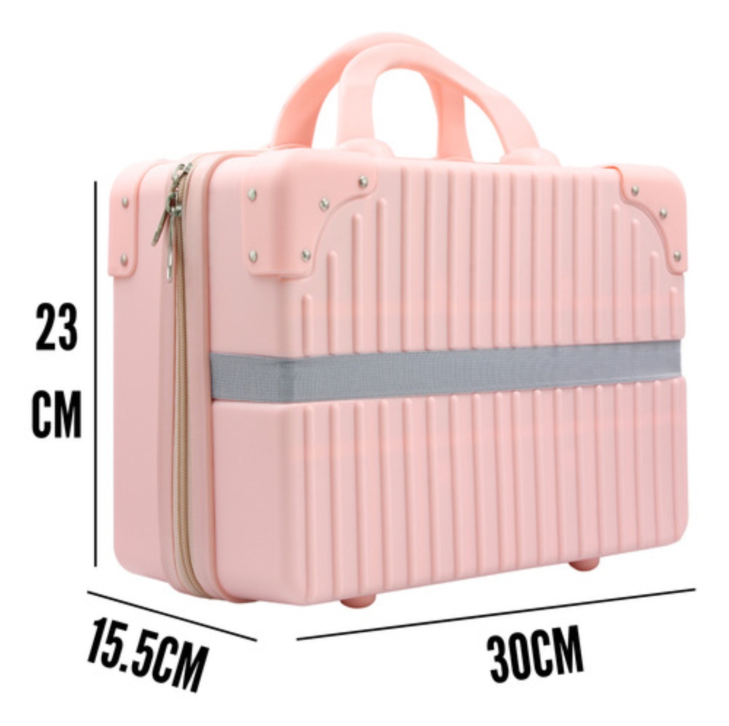 Cosmetiquera Neceser Profesional 30cm Malet&iacute;n Maquillaje Rosa image number null