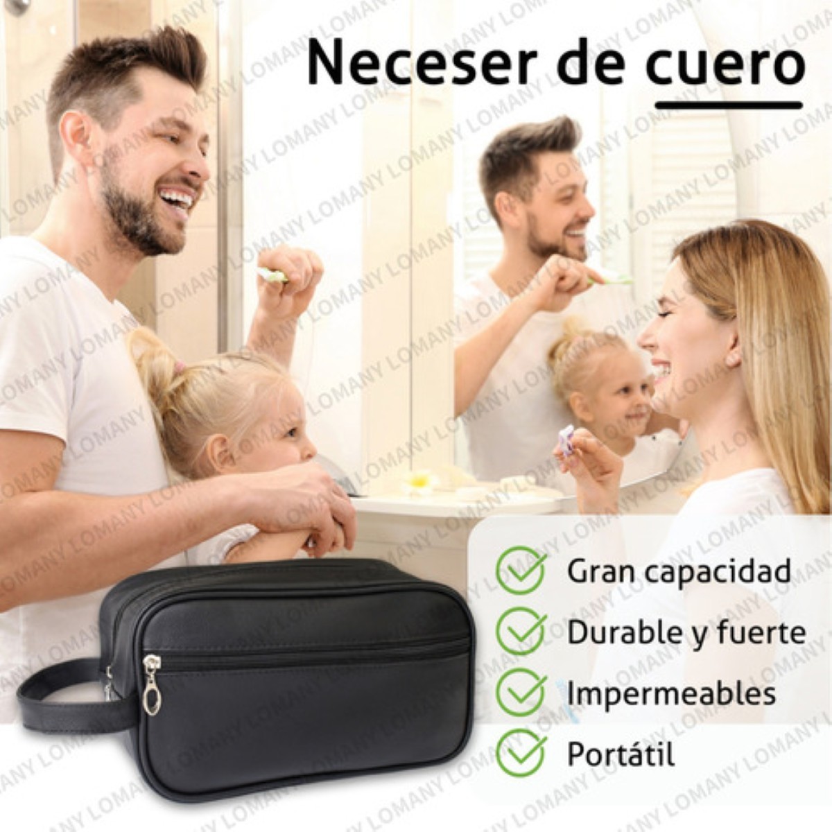 Sobaquera Neceser De Viaje Para Caballero Negro image number null